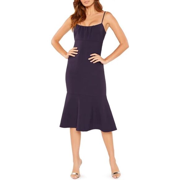 Likely Prina Navy Blue Mermaid Cocktail Dress Size 2 NWT - Picture 1 of 6